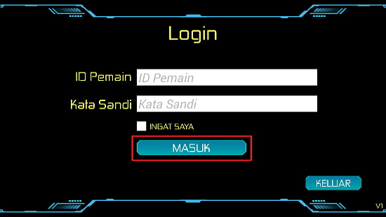 Screenshot login bola tangkas android Bonanza88